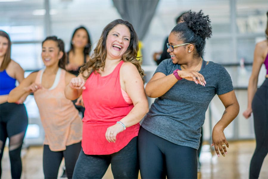 Woman Dancing and Exercising