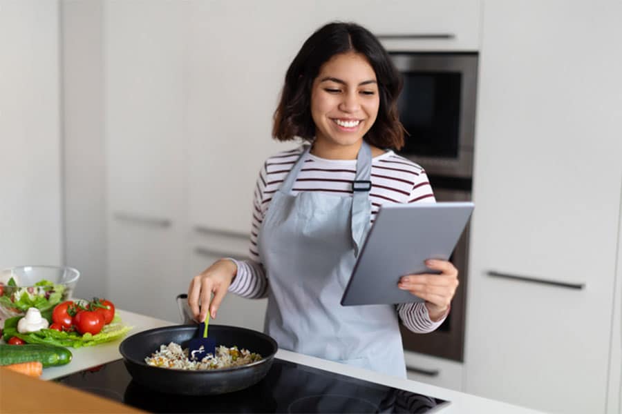 Woman Cooking